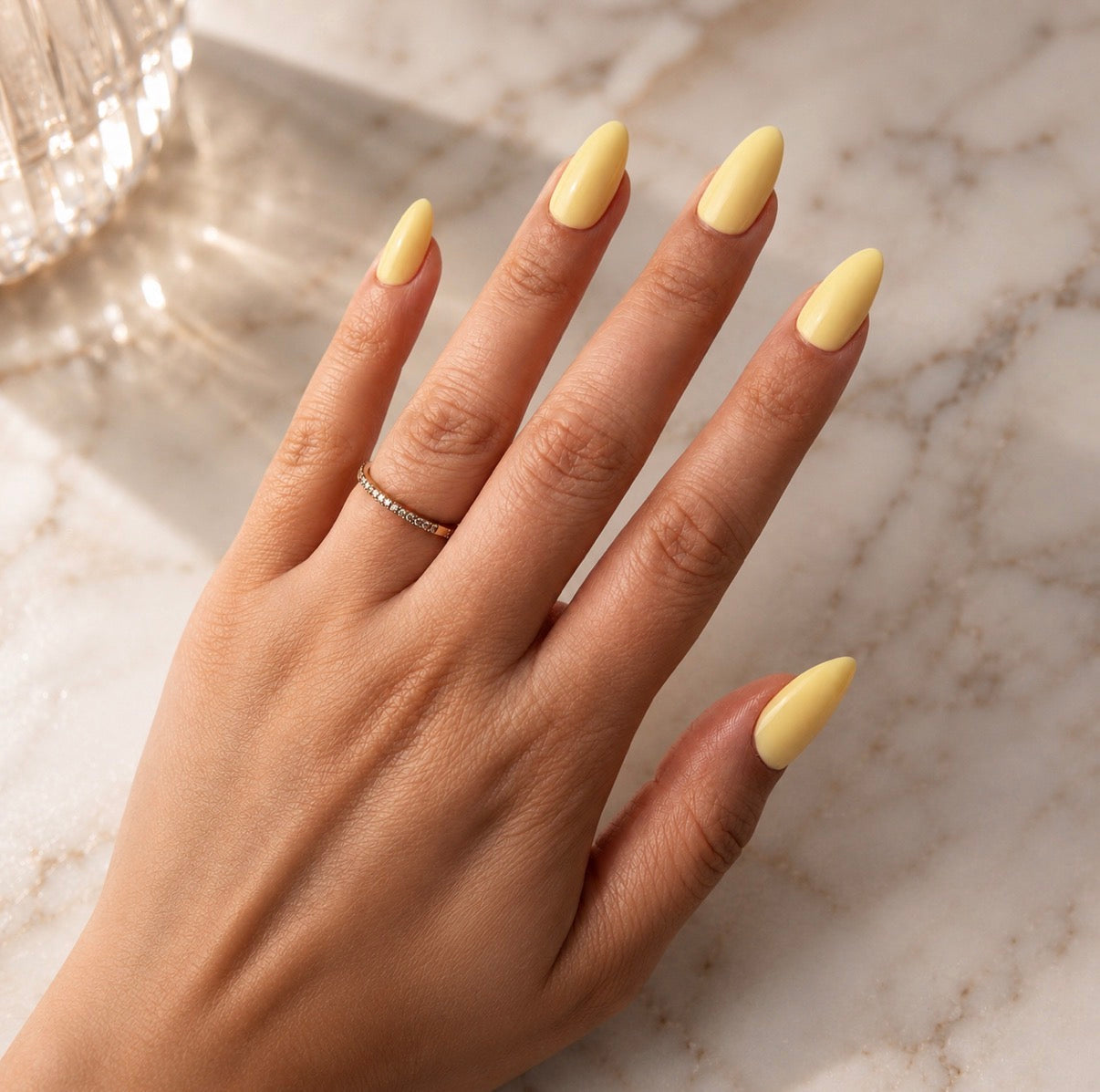 Butter Yellow Press-On Nails