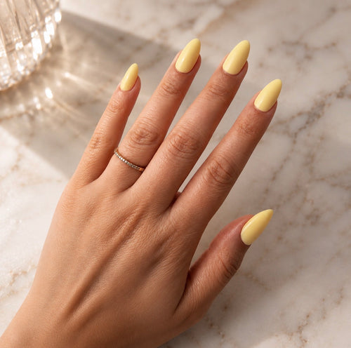 Butter Yellow Press-On Nails