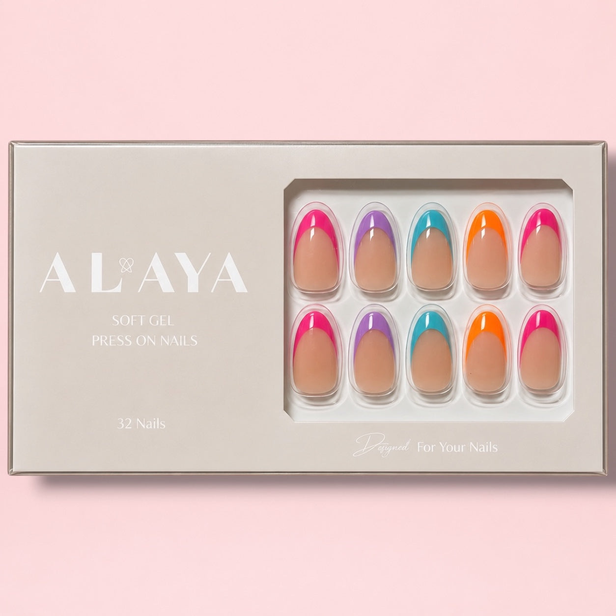 Color French Press-On Nails
