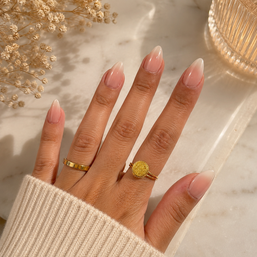 Natural Ombre Press-On Nails