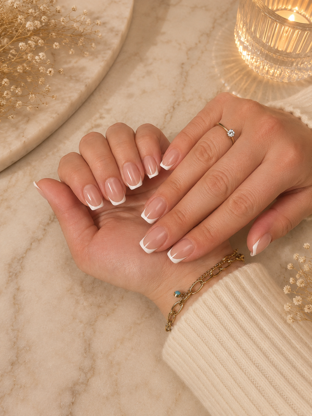 Clean Nude French Press-On Nails