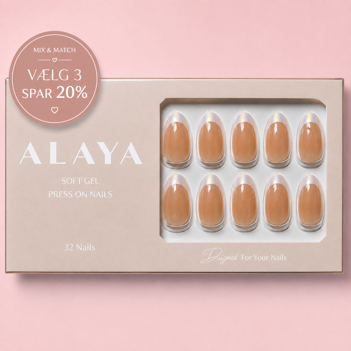 Soft French Press On Nails