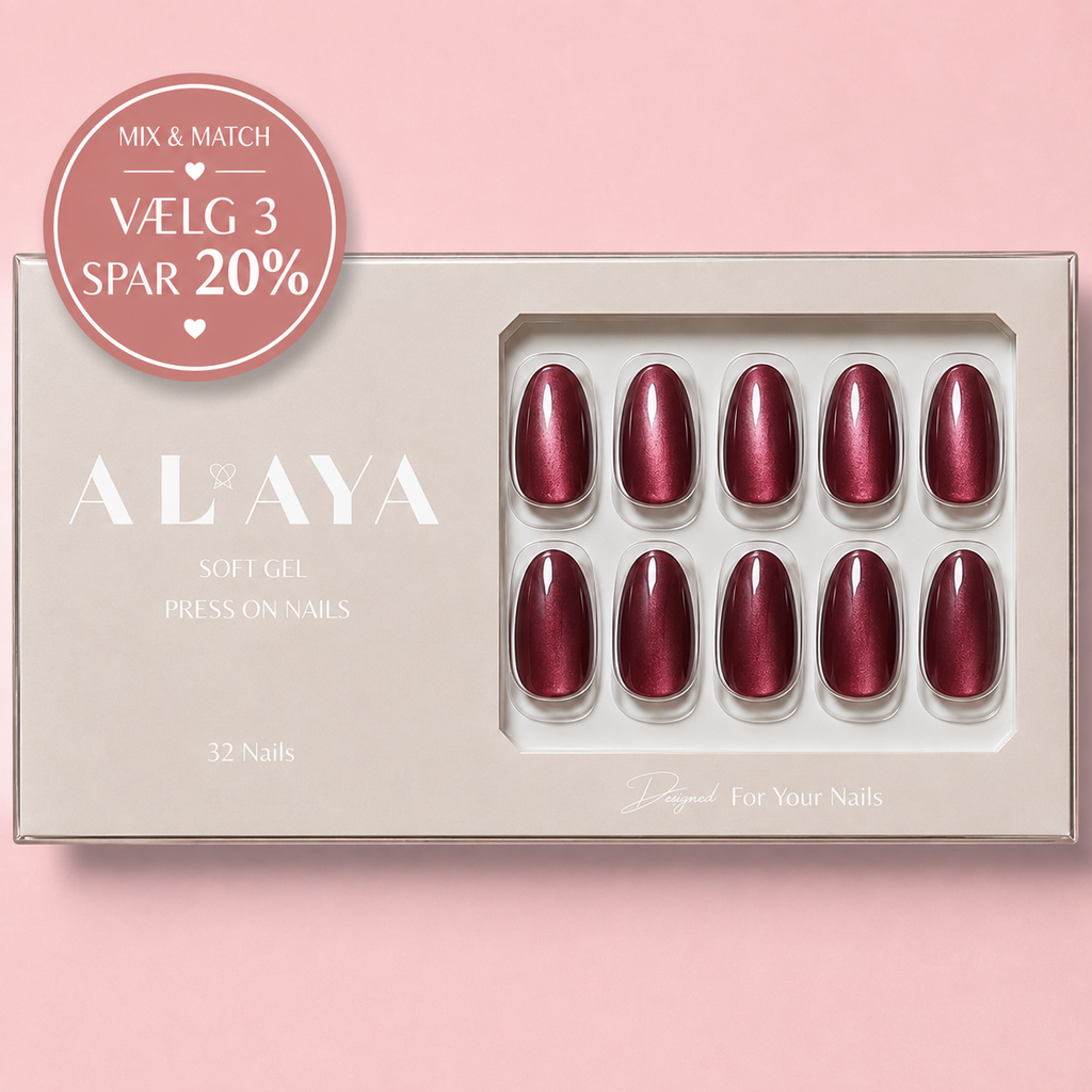 Brown Shine Press On nails
