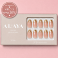 Golden Art Press On Nails