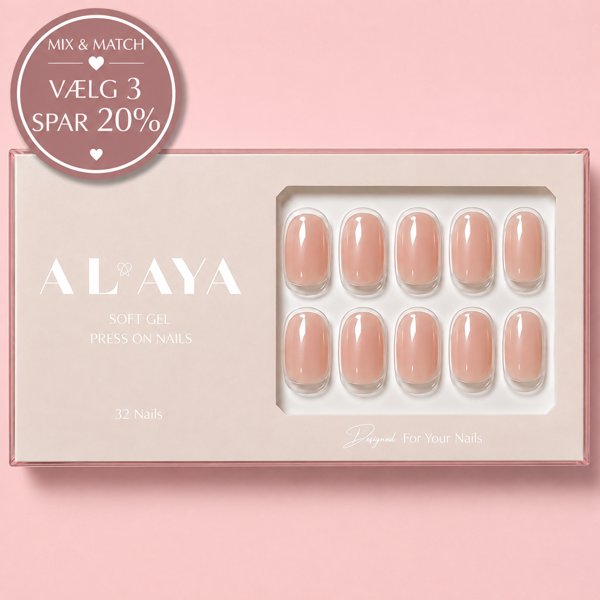 Light Pink Press On Nails
