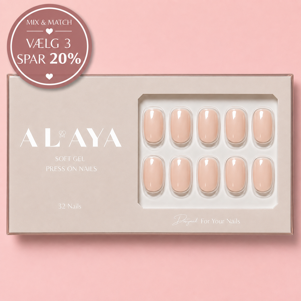 Milky Pink Press On Nails