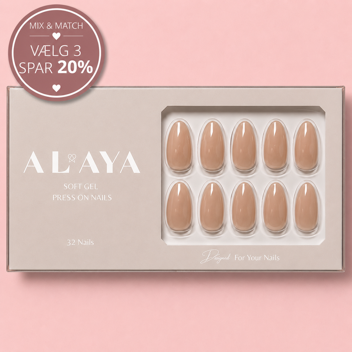 Peach Nude Press On Nails