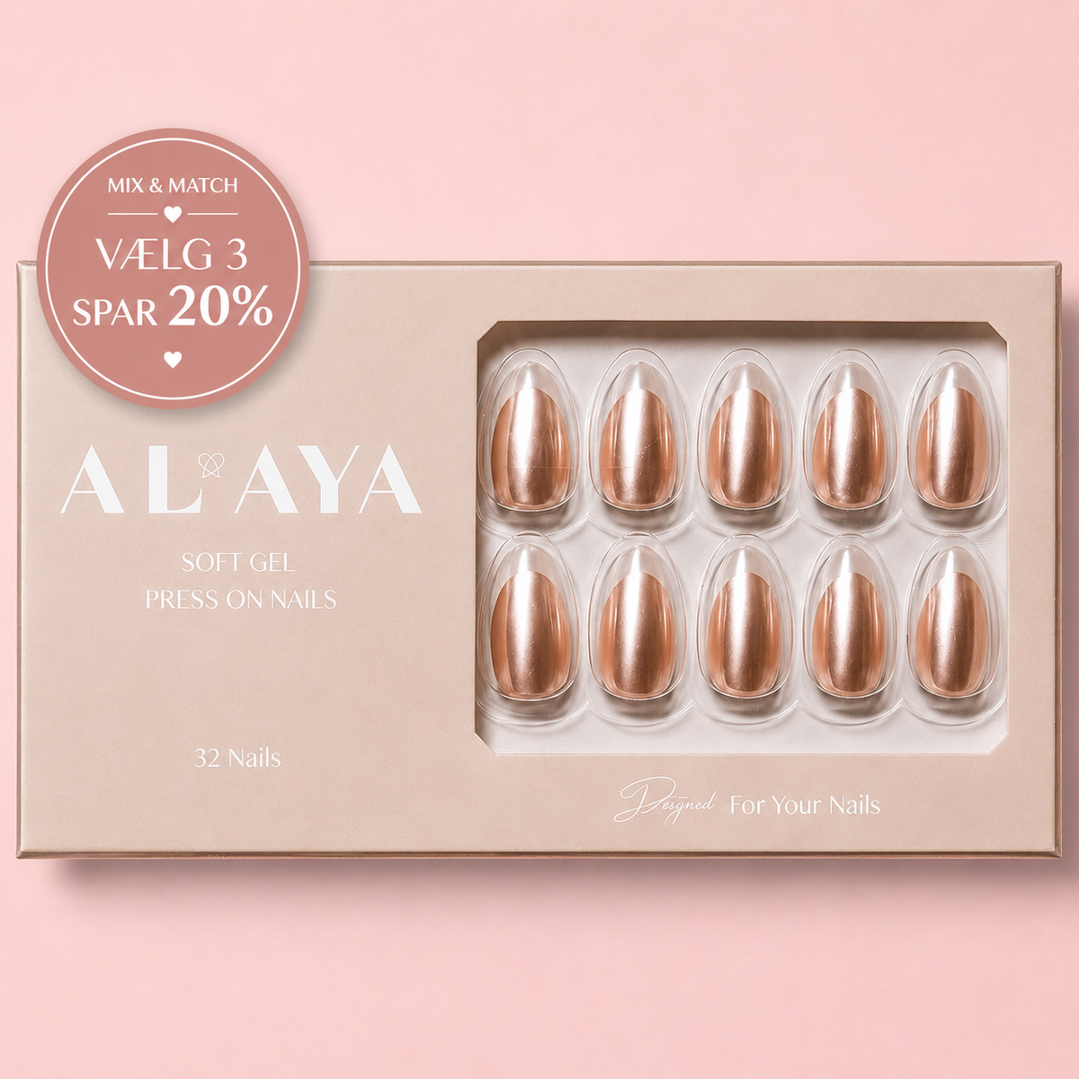 White Pearl Press On Nails