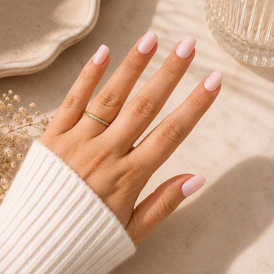 Milky Pink Press On Nails